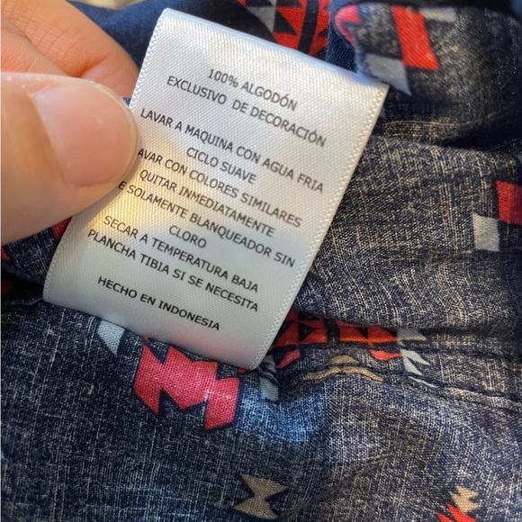 Levi's Men short sleeve Aztec Southwestern button up shirt XL - Picture 8 of 9